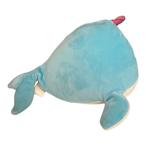 Kellytoy Narwhal Plush – Blue & White with Iridescent Horn - Picture 4 of 4